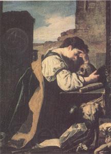 Domenico  Feti Melancholy or the Penitent Magdalen (mk05) Spain oil painting art